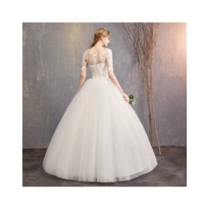 Vestido De novia De media manga, traje De princesa, ilusión, hecho a medida, barato, novedad De 2023