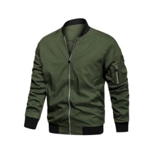 Chaqueta Bomber ligera de otoño para hombre, abrigo de béisbol de trabajo universitario de vuelo informal, talla de EE. UU., Pri