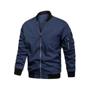 Chaqueta Bomber ligera de otoño para hombre, abrigo de béisbol de trabajo universitario de vuelo informal, talla de EE. UU., Pri