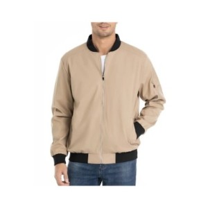 Chaqueta Bomber ligera de otoño para hombre, abrigo de béisbol de trabajo universitario de vuelo informal, talla de EE. UU., Pri