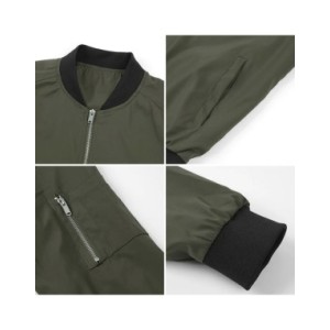 Chaqueta Bomber ligera de otoño para hombre, abrigo de béisbol de trabajo universitario de vuelo informal, talla de EE. UU., Pri