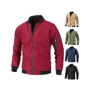 Chaqueta Bomber para hombre, abrigo informal con cremallera de Hip Hop, rompevientos, uniforme de béisbol, chaquetas de aviador,