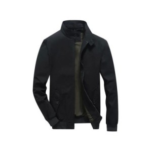 Chaqueta de trabajo de manga larga para hombre, chaqueta de Aviador lavada, gruesa, cálida, informal, Color sólido, con solapa f