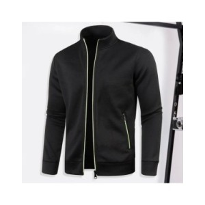 Chaqueta Bomber Premium para hombre, abrigo de invierno con cuello levantado, protección del cuello, sudadera elástica cómoda co