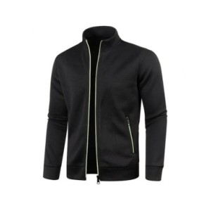 Chaqueta Bomber Premium para hombre, abrigo de invierno con cuello levantado, protección del cuello, sudadera elástica cómoda co