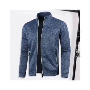 Chaqueta Bomber Premium para hombre, abrigo de invierno con cuello levantado, protección del cuello, sudadera elástica cómoda co