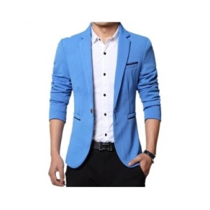Nuevo blazer de otoño 2015 para hombre, blazer ceñido casual de moda para hombres, chaquetas de marca de diseñador para hombres