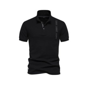 Polo de manga corta para hombre, camisa 2024 de algodón con bordado de marca, novedad de verano, 100