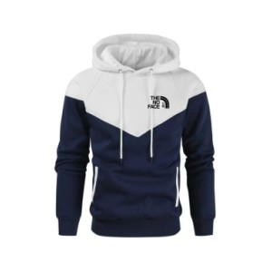 Sudadera con capucha de empalme para hombre, ropa de calle informal con estampado de The No Face, estilo Hip Hop, jersey de lana