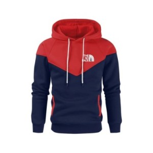 Sudadera con capucha de empalme para hombre, ropa de calle informal con estampado de The No Face, estilo Hip Hop, jersey de lana