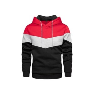 Sudadera con capucha de retazos para hombre, ropa deportiva informal para exteriores, Sudadera con capucha térmica de forro pola