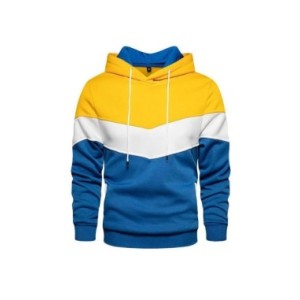 Sudadera con capucha de retazos para hombre, ropa deportiva informal para exteriores, Sudadera con capucha térmica de forro pola