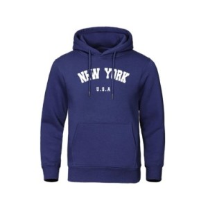Sudadera con capucha para hombre, Jersey holgado de manga larga con estampado de la ciudad de los EE. UU., Nueva YORK, informal,