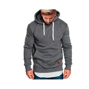 Sudadera con capucha informal de gran tamaño para hombre, sudaderas largas sin mangas con cordón sólido, Sudadera con capucha pa