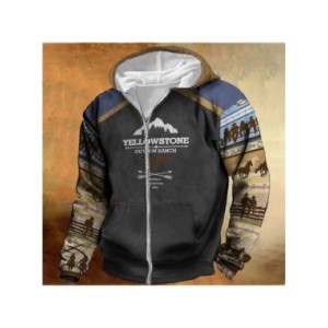 Sudaderas con capucha Vintage con cremallera para hombres, estampado Harajuku, manga larga, moda urbana, ropa de gran tamaño, Su