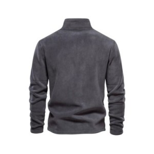 AIOPESON-Chaqueta polar gruesa y cálida para hombre, jersey con cremallera y cuello, sudadera de marca de calidad, chaqueta de c