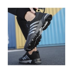 Zapatillas de correr clásicas transpirables para hombre, zapatos de malla cómodos y ligeros para exteriores, zapatillas sin cord