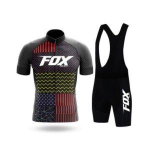 Fox teleyi-pantalones cortos de ciclismo para hombre, Jersey de bicicleta de montaña, conjunto deportivo de secado rápido, veran