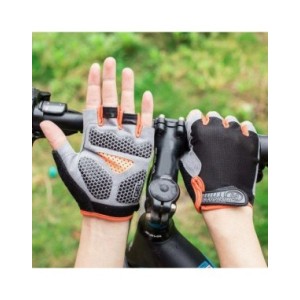 Guantes de Ciclismo de medio dedo para hombre y mujer, manopla antideslizante transpirable para entrenamiento deportivo