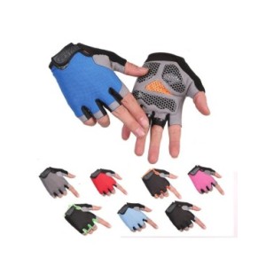 Guantes de Ciclismo de medio dedo para hombre y mujer, manopla antideslizante transpirable para entrenamiento deportivo