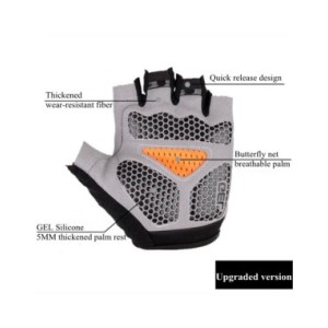 Guantes de Ciclismo de medio dedo para hombre y mujer, manopla antideslizante transpirable para entrenamiento deportivo