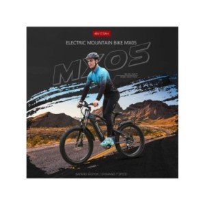 Shengmilo MX05 Bicicleta Eléctrica 1000W Bafang Fat Bike Potente Bicicleta Electrica Montañade 48V17.5AH Batería de Litio Extraí