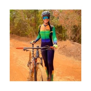 XAMA-ropa de ciclismo para mujer, traje de triatlón, pantalones de manga larga, de una pieza licra, Gel 20D, primavera y otoño