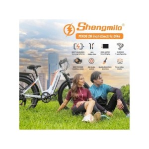 Shengmilo MX06 Bicicleta Eléctrica 1000W Bafang Fat Bike Potente Bicicleta Electrica Montañade 48V17.5AH Batería de Litio Extraí
