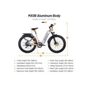 Shengmilo MX06 Bicicleta Eléctrica 1000W Bafang Fat Bike Potente Bicicleta Electrica Montañade 48V17.5AH Batería de Litio Extraí