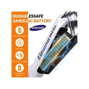 Shengmilo MX06 Bicicleta Eléctrica 1000W Bafang Fat Bike Potente Bicicleta Electrica Montañade 48V17.5AH Batería de Litio Extraí