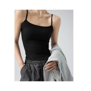 Camiseta básica sin mangas para mujer, Lisa camisola con tirantes finos, ajustada, de punto, venta al por mayor, Verano