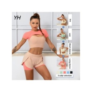 Cloud Hide-Conjunto de Yoga con cremallera para mujer, ropa deportiva Sexy para gimnasio, Fitness, pantalones de Yoga, Leggings,