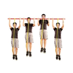 Bandas de resistencia de doble Color para ejercicios de estiramiento, banda asistida de goma Unisex, para Fitness, gimnasio
