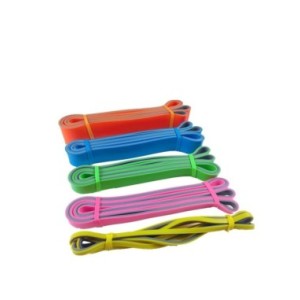 Bandas de resistencia de doble Color para ejercicios de estiramiento, banda asistida de goma Unisex, para Fitness, gimnasio