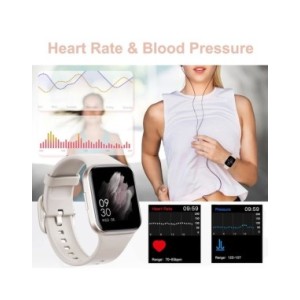 Reloj inteligente para hombre y mujer, accesorio de pulsera resistente al agua con control del ritmo cardíaco y de la presión sa