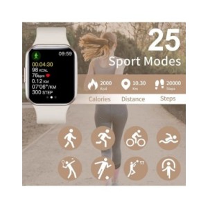 Reloj inteligente para hombre y mujer, accesorio de pulsera resistente al agua con control del ritmo cardíaco y de la presión sa