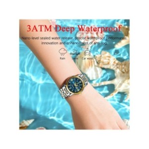 POEDAGAR-Reloj de pulsera de cuarzo para mujer, accesorio de lujo, resistente al agua, de acero inoxidable, luminoso, con fecha 