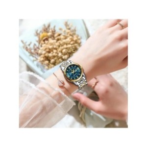 POEDAGAR-Reloj de pulsera de cuarzo para mujer, accesorio de lujo, resistente al agua, de acero inoxidable, luminoso, con fecha 