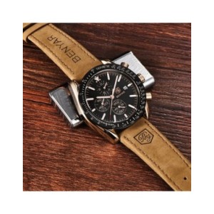 BENYAR- Relojes de marca de lujo para hombre, reloj masculino con correa de silicona, resistente al agua, de cuarzo, cronógrafo 