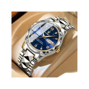 POEDAGAR-reloj de pulsera de lujo para hombre, cronógrafo de cuarzo, de acero inoxidable, luminoso, resistente al agua, con fech