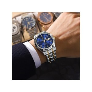 POEDAGAR-reloj de pulsera de lujo para hombre, cronógrafo de cuarzo, de acero inoxidable, luminoso, resistente al agua, con fech