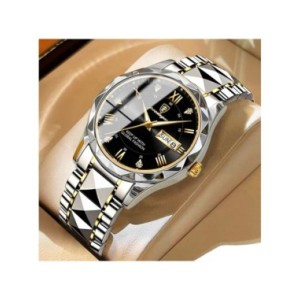 POEDAGAR-reloj de pulsera de lujo para hombre, cronógrafo de cuarzo, de acero inoxidable, luminoso, resistente al agua, con fech