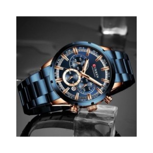 CURREN Reloj Lujoso para Hombre, Marca Superior, Cuarzo, Deportivo, Reloj Masculino, Acero Original, Impermeable, Cronógrafo de 
