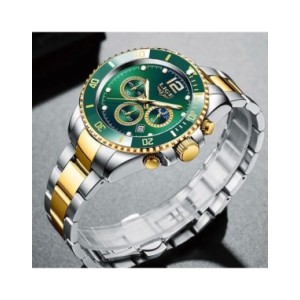 LIGE-reloj analógico de acero inoxidable para hombre, accesorio de pulsera de cuarzo resistente al agua con cronógrafo, compleme