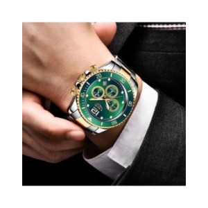 LIGE-reloj analógico de acero inoxidable para hombre, accesorio de pulsera de cuarzo resistente al agua con cronógrafo, compleme