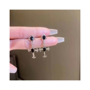 Pendientes de Cruz gótica negra para mujer, joyería Punk para Halloween, creatividad, moda, joyería de declaración hermosa, rega