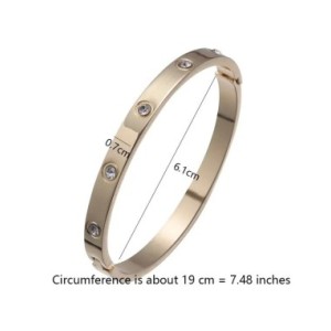 Pulseras de acero inoxidable, brazaletes para mujer, brazaletes para mujer, amor dorado, cristal, boda, regalos de joyería de lu