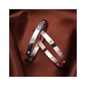 Pulseras de acero inoxidable, brazaletes para mujer, brazaletes para mujer, amor dorado, cristal, boda, regalos de joyería de lu