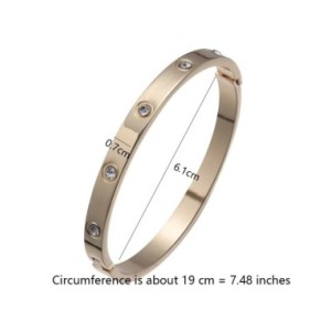 Pulseras de acero inoxidable, brazaletes para mujer, brazaletes para mujer, amor dorado, cristal, boda, regalos de joyería de lu
