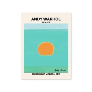 Póster abstracto con estampado de Matisse, pintura en lienzo azul, Amanecer, sol, Bauhaus, mercado de flores, arte de pared, dec